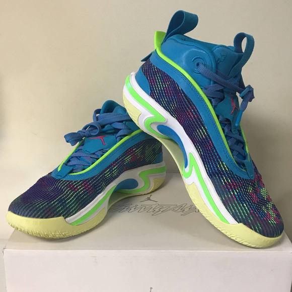 Nike Air Jordan XXXVI Luka (GS) Basketball Boys Shoes, Size 6.5y, Blue - Picture 2 of 11